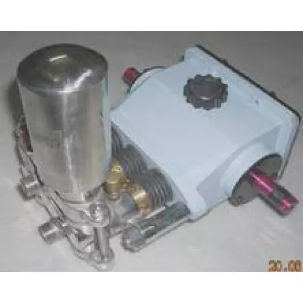 Piston Pump Showing Metallic Body And Connection Ports
