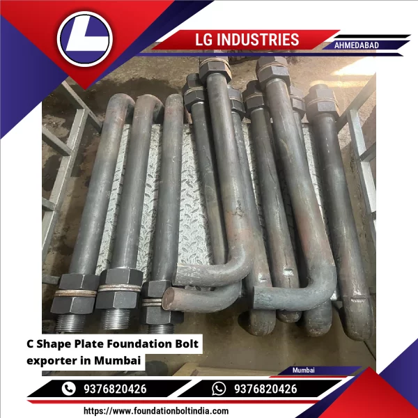 C Shape Plate Foundation Bolt Exporter In Mumbai