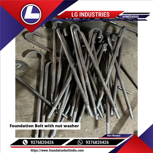 Foundation Bolt With Nut Washer