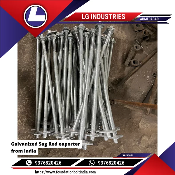 Galvanized Sag Rod Exporter From India