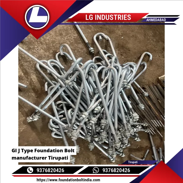 GI J Type Foundation Bolt Manufacturer Tirupati