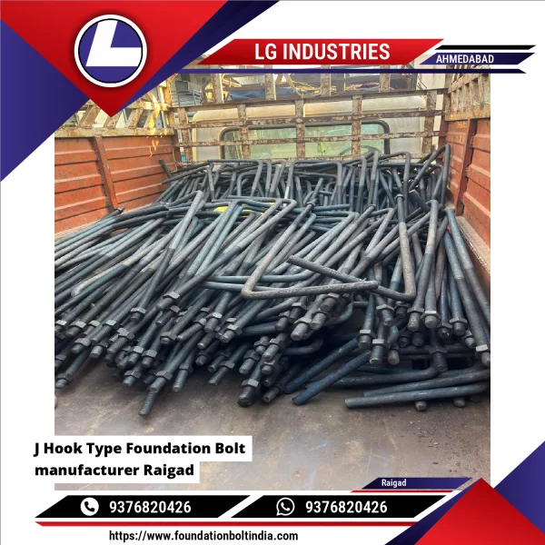 J Hook Type Foundation Bolt Manufacturer Raigad