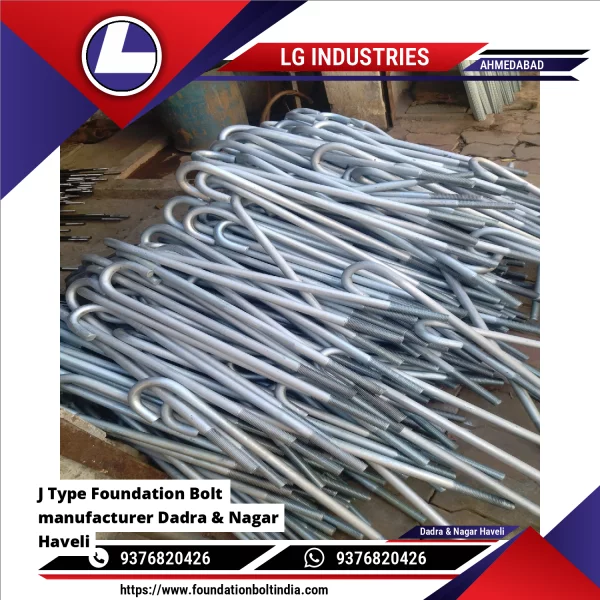 J Type Foundation Bolt Manufacturer Dadra & Nagar Haveli