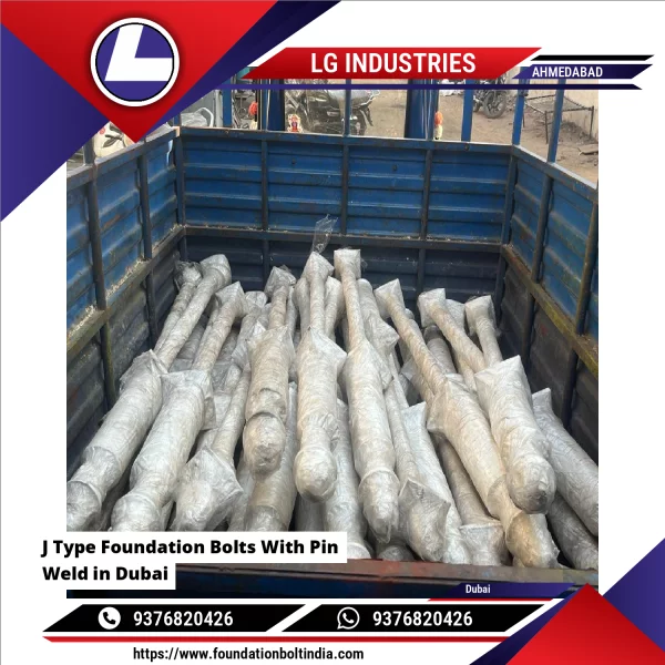 J Type Foundation Bolts With Pin Weld In Dubai