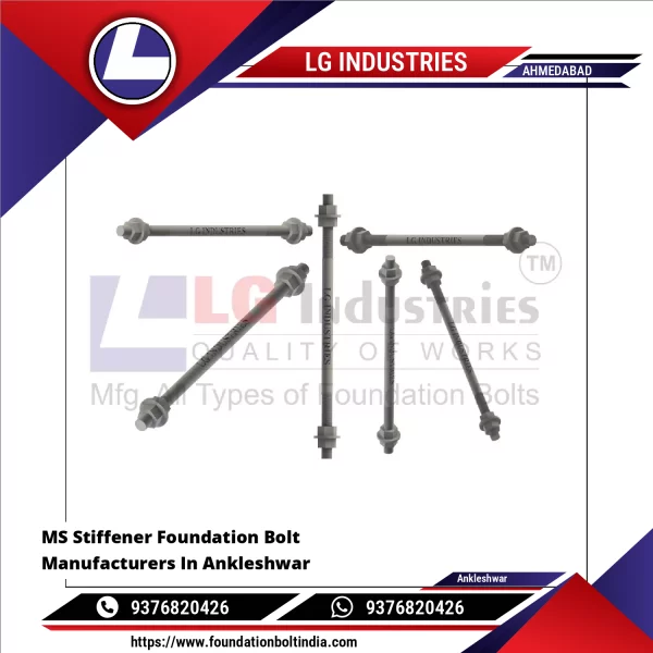 MS Stiffener Foundation Bolt Manufacturers In Ankleshwar