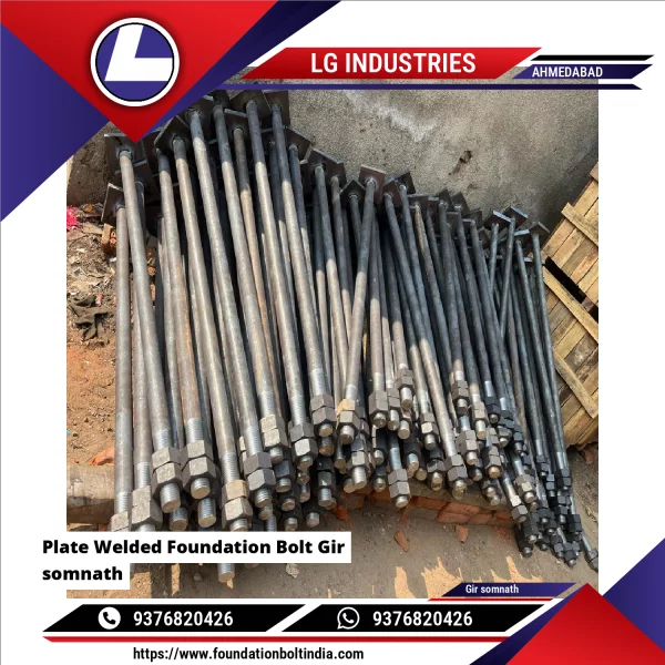 Plate Welded Foundation Bolt Gir Somnath