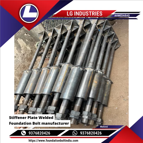 Stiffener Plate Welded Foundation Bolt Manufacturer
