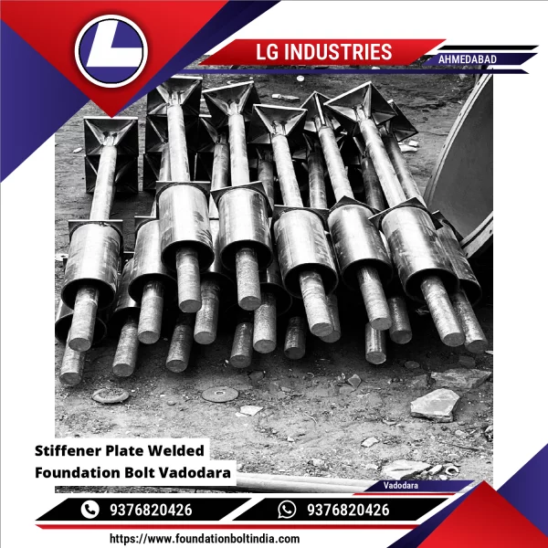 Stiffener Plate Welded Foundation Bolt Vadodara