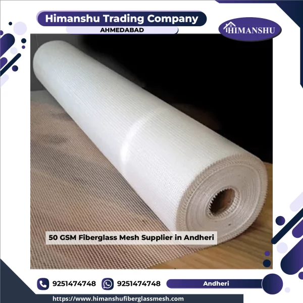 Roll Of 50 GSM Fiberglass Mesh Displayed With Texture Close-up
