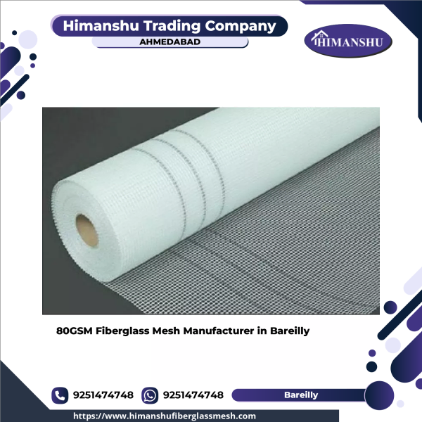 Rolls Of 80GSM Fiberglass Mesh Laid Out For Inspection