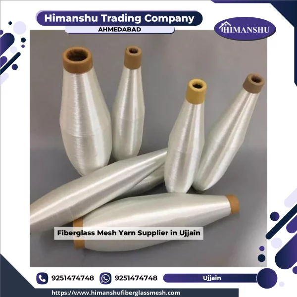 Close-up View Of Fiberglass Mesh Yarn Showing Its Texture And Durability