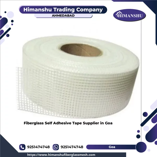 Rolls Of Fiberglass Self Adhesive Tape Stacked Ready For Shipment