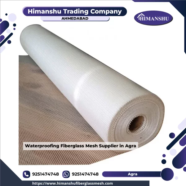 Rolls Of Waterproofing Fiberglass Mesh Stacked For Shipment