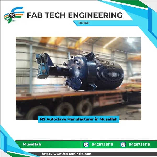 MS Autoclave Used In Industrial Processes Showing Metal Construction