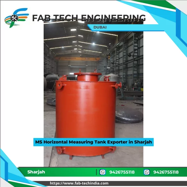 MS Horizontal Measuring Tank Made Of Mild Steel Designed For Industrial Liquid Measurement
