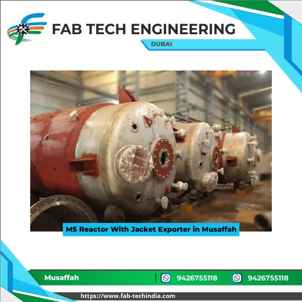 MS Reactor With Jacket Designed For Industrial Chemical Processes