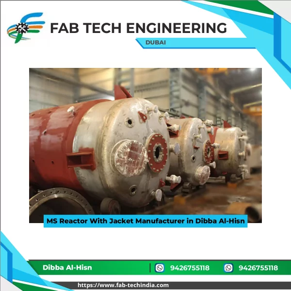 Mild Steel Reactor With Jacket Used In Industrial Process Equipment