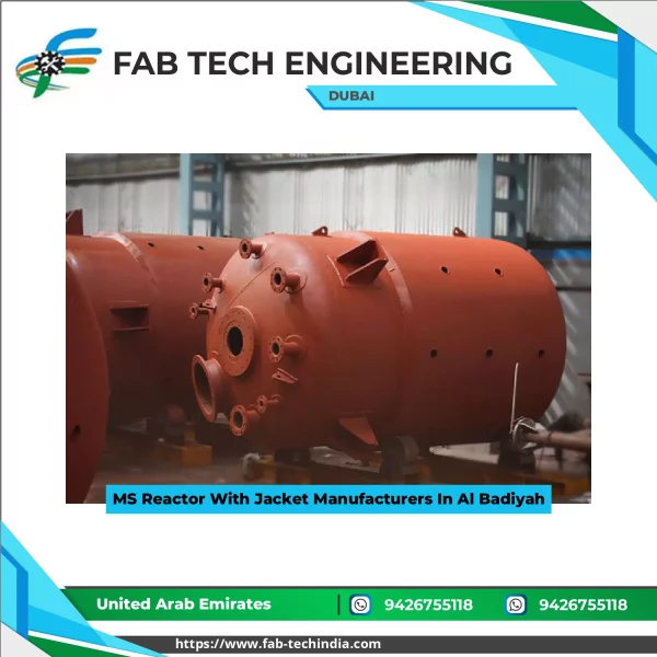 MS Reactor With Jacket Manufacturers In Al Badiyah