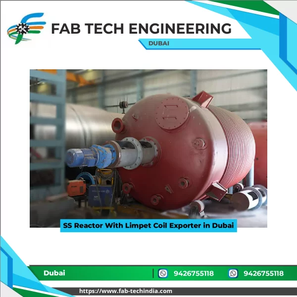 Stainless Steel Reactor With Limpet Coil Showing Outer Shell And Coiled Jacket