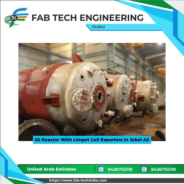 SS Reactor With Limpet Coil Exporters In Jebel Ali