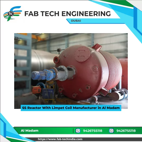 Stainless Steel Reactor With Limpet Coil Showing Outer Coil Attached On Vessel Surface