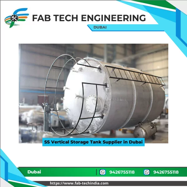 Stainless Steel Vertical Storage Tank Showing Cylindrical Body With Support Legs