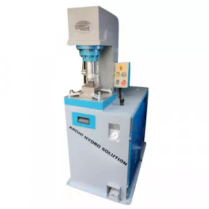 Industrial Coin Cutting Machine Operating On Metal Sheets