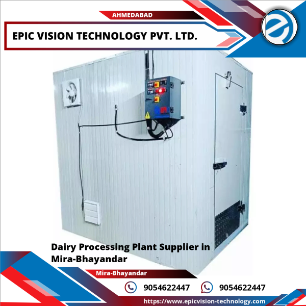 Industrial Dairy Processing Plant With Stainless Steel Vats And Automated Control Panels