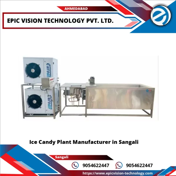 Industrial Ice Candy Production Line With Automated Filling Machines In Factory
