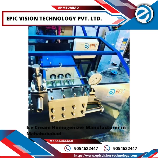 Industrial Ice Cream Homogenizer Machine Made Of Stainless Steel Used In Food Processing Plants