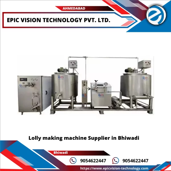 Industrial Lolly Making Machine Setup Showing Moulding Units And Conveyor Belts