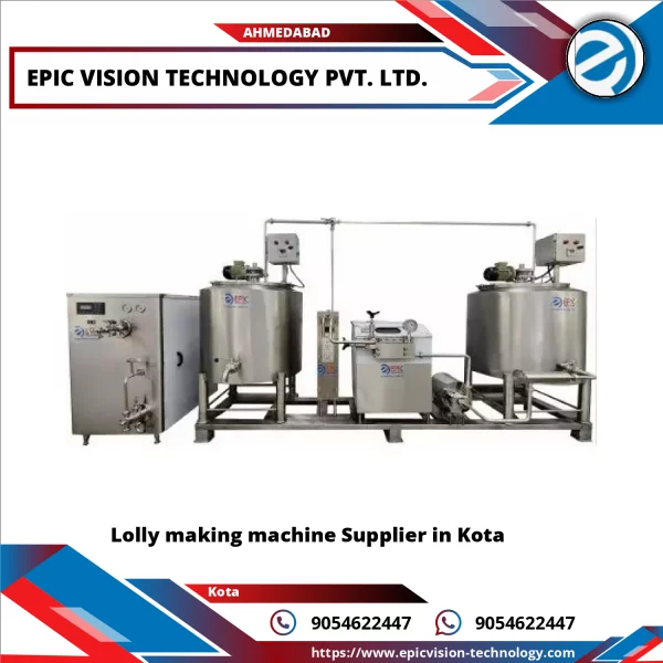 Lolly Making Machine Operating In A Factory Environment Showing Stainless Steel Construction