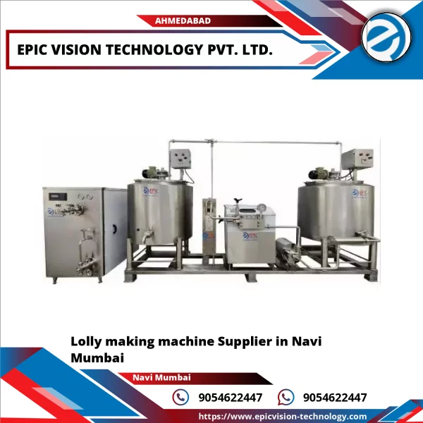 Lolly Making Machine Operating In A Factory Setting