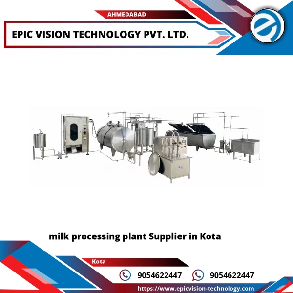 Milk Processing Plant Machinery With Stainless Steel Tanks And Automated Control Panels