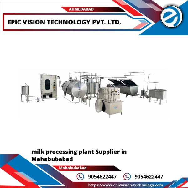 Stainless Steel Milk Processing Plant Machinery Setup