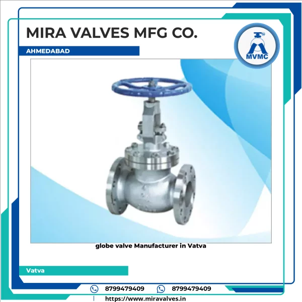Industrial Globe Valve Showing Body And Stem Assembly