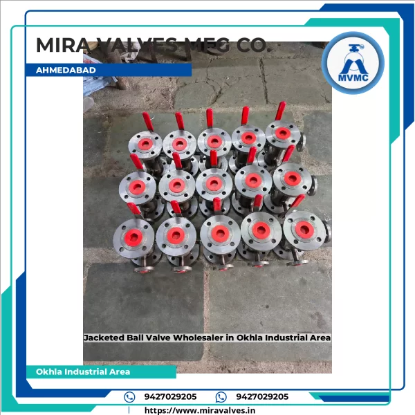 Jacketed Ball Valve Used In Industrial Piping System