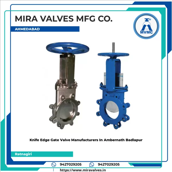Knife Edge Gate Valve Manufacturers In Ambernath Badlapur