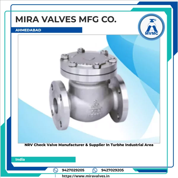 NRV Check Valve Manufacturer & Supplier In Turbhe Industrial Area