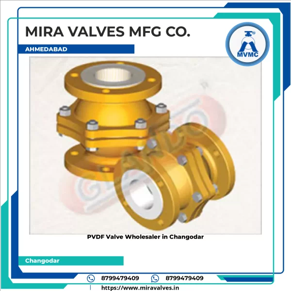PVDF Valve Used In Industrial Fluid Control System