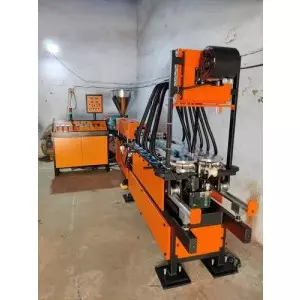 SWC Wall Corrugated Flexible Pipe Making Machine Operating In Industrial Setting