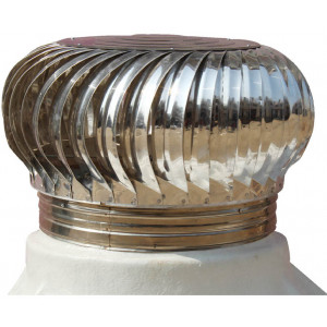 Turbo Air Ventilation System Installed On An Industrial Rooftop Showing Spinning Blades