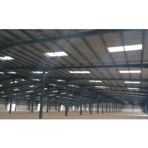 Twin Wall Polycarbonate Sheets Installed On Industrial Building Roof