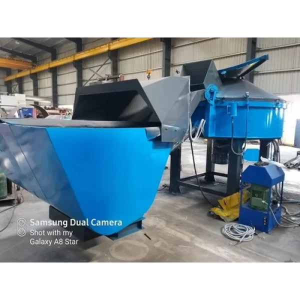 Industrial Planetary Mixer Used For Concrete Mixing At Construction Site