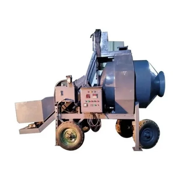 RCC Concrete Mixer Machine Installed At Construction Site