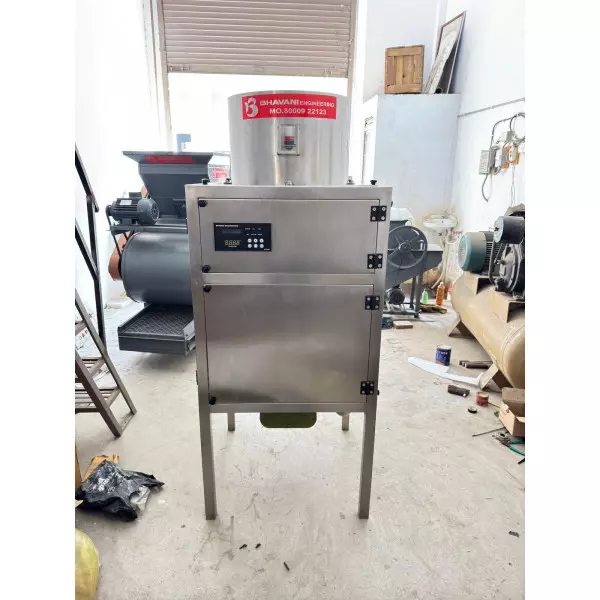 Conveyor Type Garlic Peeling Machine In Operation