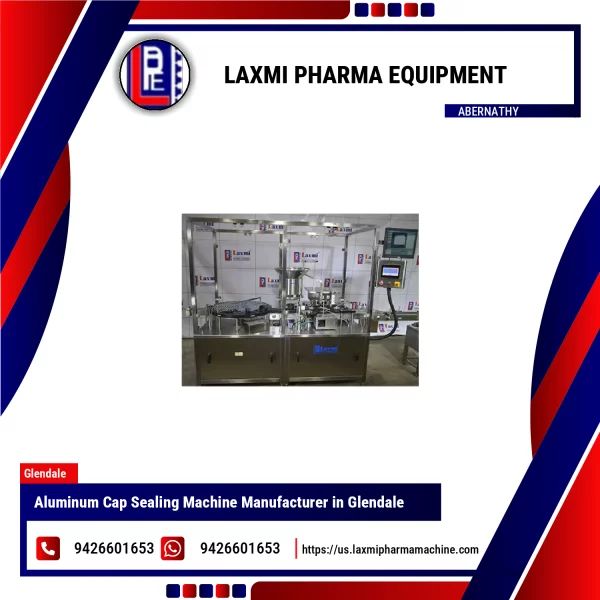 Aluminum Cap Sealing Machine In Operation Showing Sealed Pharmaceutical Vials