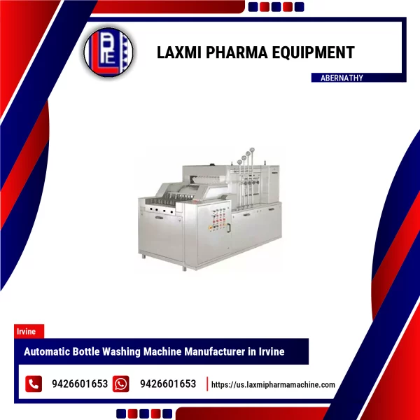 Automatic Bottle Washing Machine Made Of Stainless Steel With Control Panel
