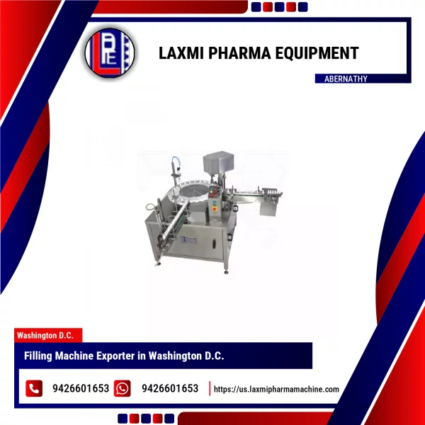 Pharmaceutical Vial Filling Machine In Operation