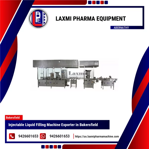 Injectable Liquid Filling Machine Operating With Glass Vials
